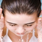 Washing face