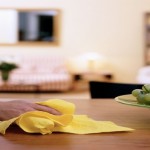 Cleaning dining table